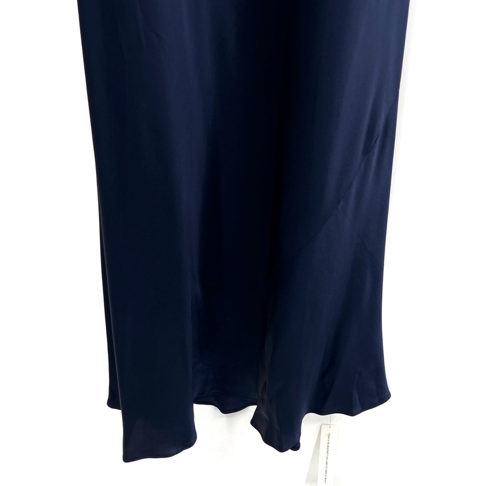 Reformation NEW Navy Backless Dress Jeany Blue Small Petite SP - Picture 5 of 10